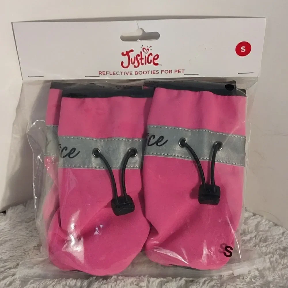 NWT Justice Reflective Booties For Pets